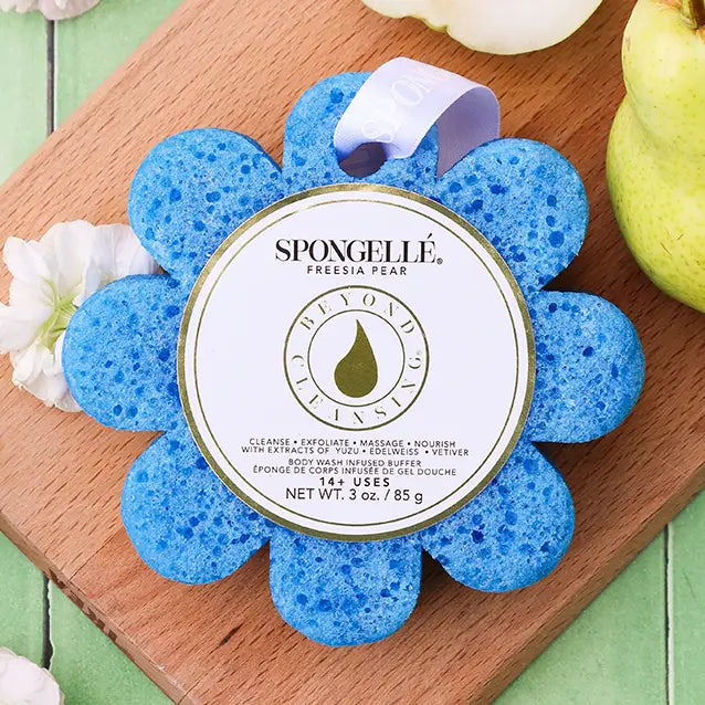 Spongelle Freesia Pear Wildflower | Soap Sponge | Soap Buffer
